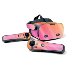 MightySkins Glossy Glitter Skin Compatible with Pico Neo 2 Eye - Sunset Blur | Protective, Durable High-Gloss Glitter Finish | Easy to Apply, Remove, and Change Styles | Made in The USA