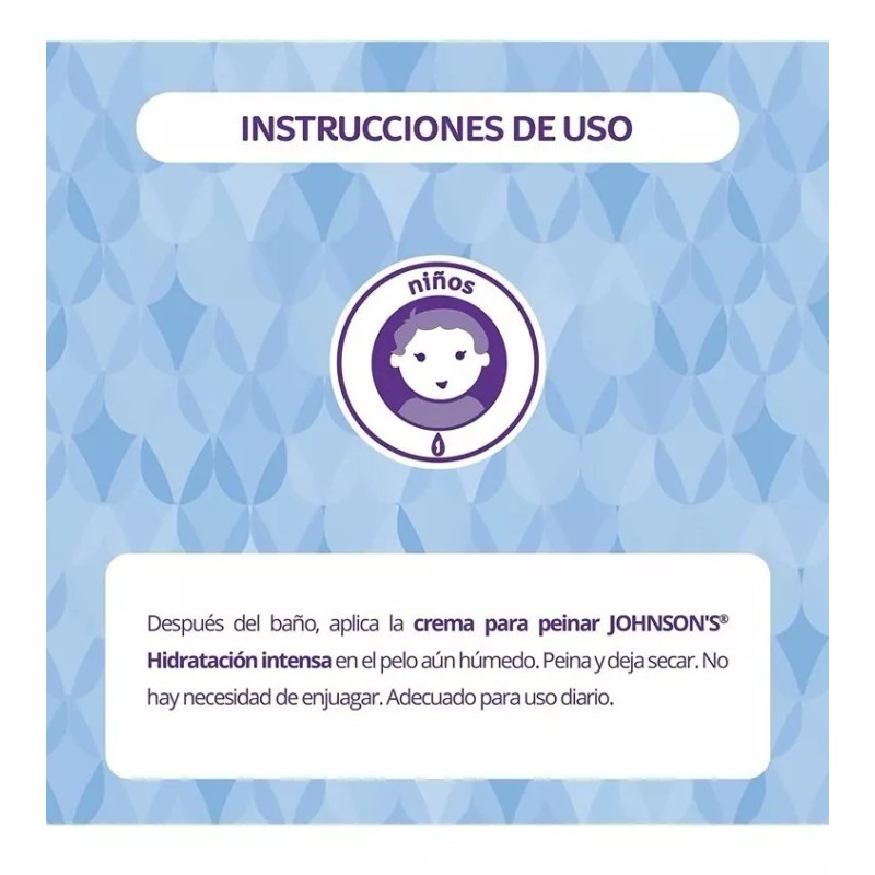 Johnson's Crema Peinar Johnson's Baby Hidratacion Intensa