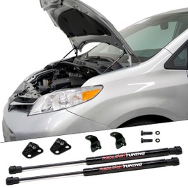 Redline Tuning 21-27019-02 Hood QuickLIFT Plus System (Bolt-in) Compatible with Toyota Sienna 2011-2020 (All Black Components)