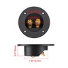 2PCS Round 2-Way Speaker Box Terminal Binding Post Screw Cup