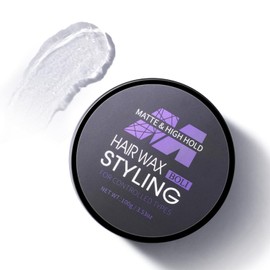 BOLI Hair Styling Wax for Men, All Day Strong Hold Gel, Texturizing & Matte Finish, Styling Pomade for Medium, Thick, Straight, or Wavy Hair (100g)