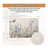 Wildflowers Placemats Set of 6,Flower Herbs Butterfly Spring Washable Linen