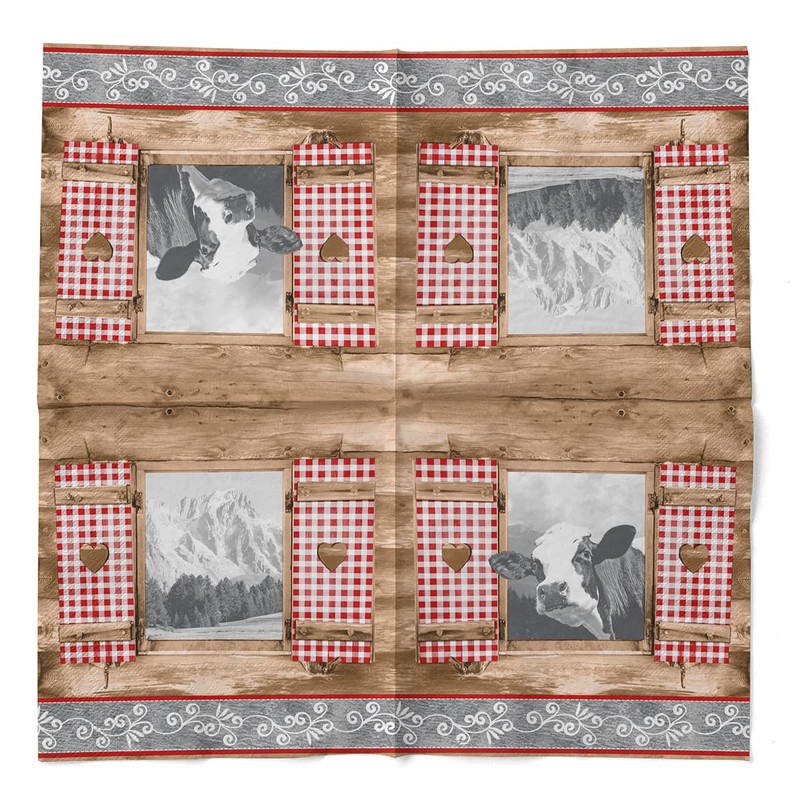 Mank Tissue Napkins, 33 cm x 33 cm, 1/4 Fold