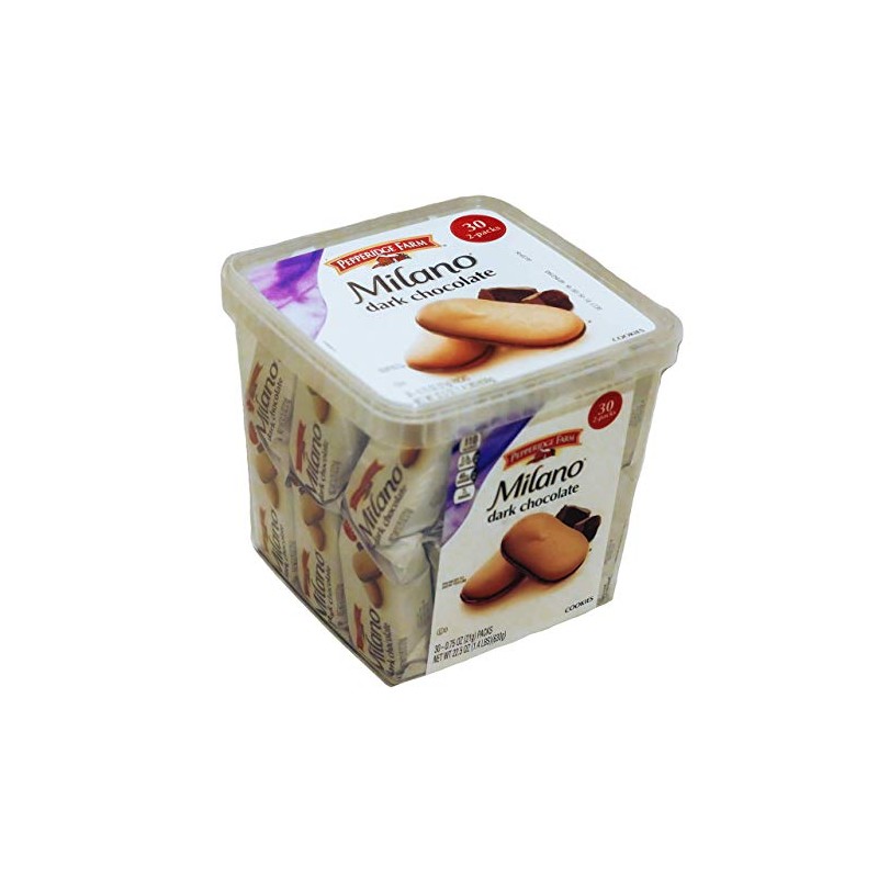 Pepperidge Farm, Milano, Cookies, Dark Chocolate, 22.5 oz, Multi-pack, Tub,