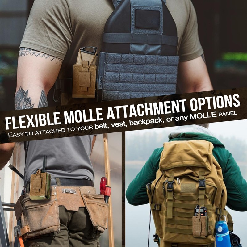 OneTigris Radio Holster for BaoFeng UV-5R BF-F8HP Nylon MOLLE Pouch