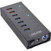 InLine® USB 3.2 Gen.1 Hub 7 Port Aluminium Housing Black