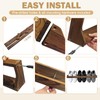 Dojomadf 3 Pcs Wall Mounted Shoe Rack, 30 Inch Wall