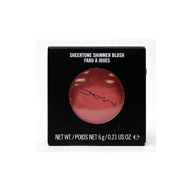MAC Sheertone Shimmer Powder Blush Peachykeen for Women, 0.21 Ounce