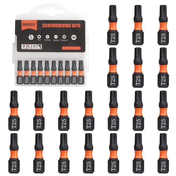 BAIDETS Pro T25 Bit Assortment - Screwdriver Bits Set of