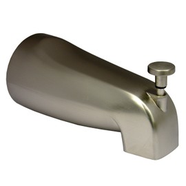LASCO 08-1045 Bathtub Spout with Front Lift Diverter with 1/2-Inch Female Pipe Thread, Satin Nickel Finish