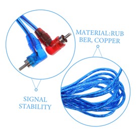 STOBAZA RCA Audio Cable for Car Audio Systems Reliable Copper and Construction Accessory for Enhanced Sound Quality