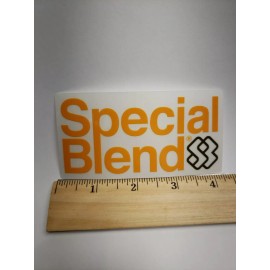 Special Blend 4.25" SPECIAL BLEND ORANGE/BROWN Ski Snow Board  SNOWBOARD winter STICKER DECAL
