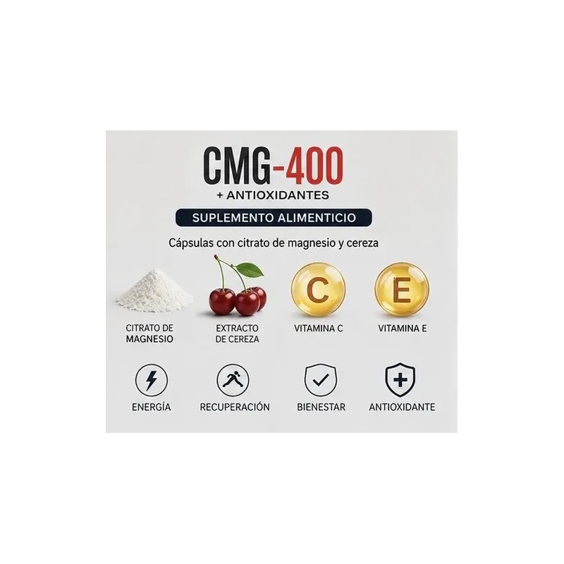 Citrato De Magnesio 400mg Cápsulas