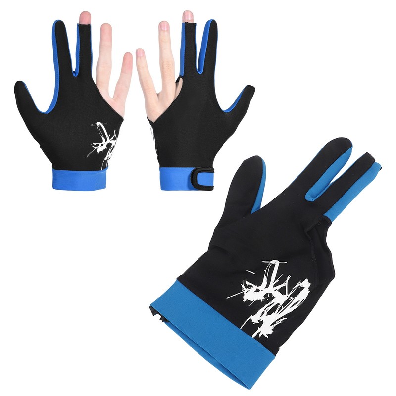 Billiard Pool Gloves 3 Fingers Cue Gloves Shooters Snooker Cue