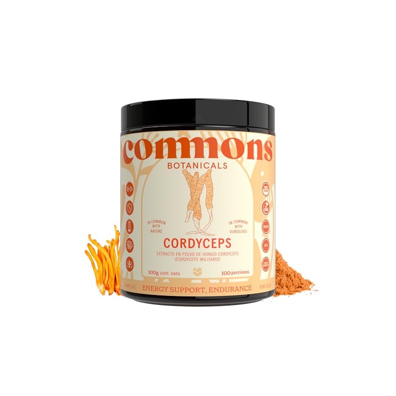 Commons Hongos Adaptógenos - Hongo Cordyceps - Extracto Puro en