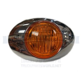 PANELITE MILLENNIUM SERIES M3 AMBER LED MARKER LIGHT BRIGHT LEDs CHROME BEZEL