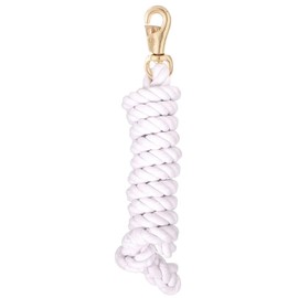 Tough 1 Economy Cotton Lead with Trigger Bull Snap, White, 3/4-Inch x 8 1/2-Feet