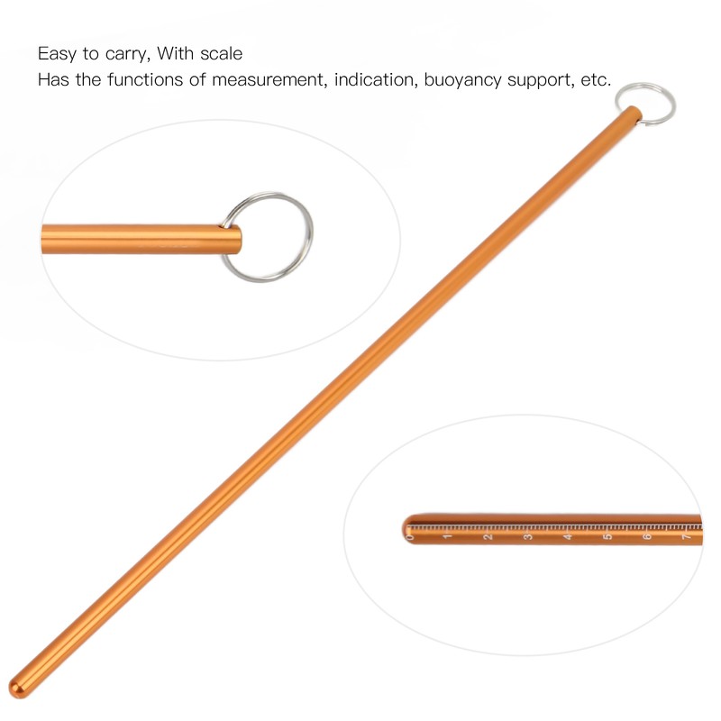 Diving Pointer Stick Aluminum Alloy 35cm Multifunctional Underwater Rod with