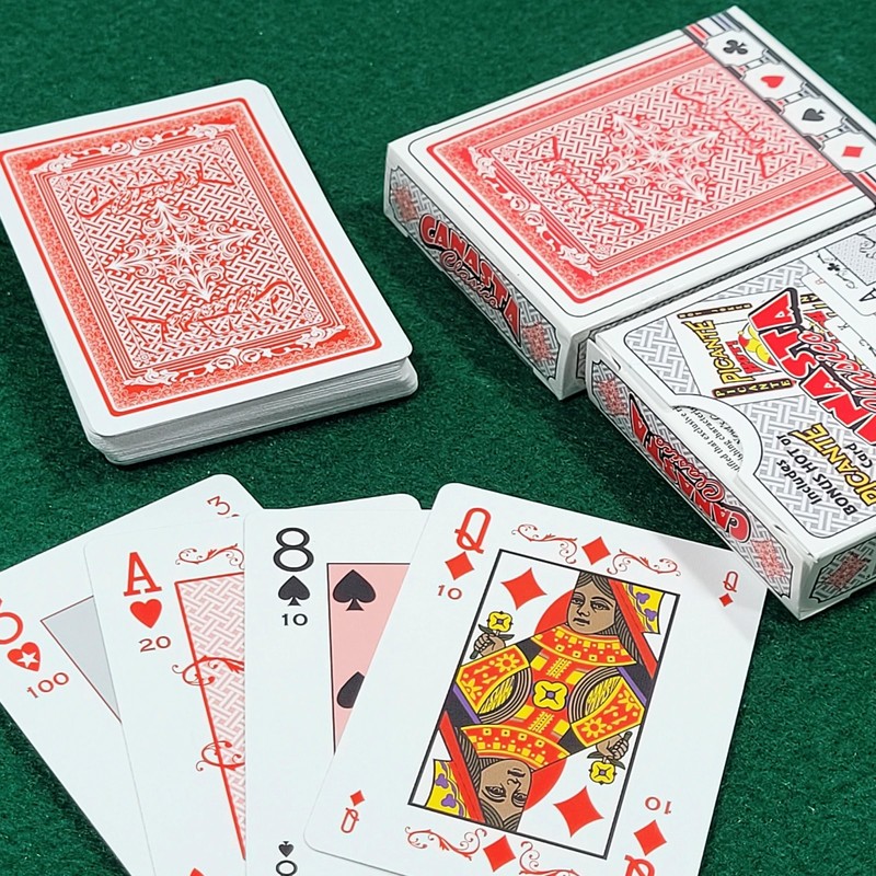 Canasta Clásico Playing Card Double Deck Set - Deluxe Edition