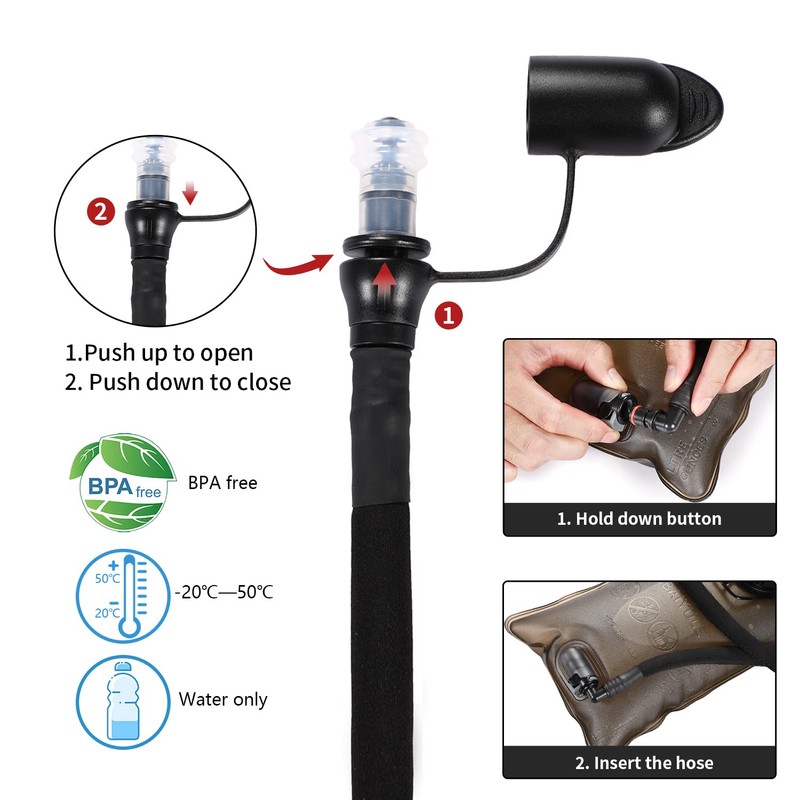 Hydration Bladder 2L/3L, Hydration Backpack BPA Free & Tasteless Hydration