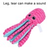 Pet Corduroy Octopus Vocal Toy Puppy Biting Training Toy for