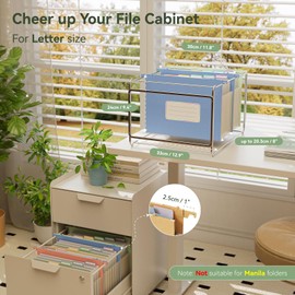 Wheat Straw Expanding Hanging File Folders, File Organizer, 1.2" Accordion Pockets, Large Capacity, Letter Size for Filing Cabinet, Healthy Living- UN Blue& Mint Green&Candy Pink-3 Packs