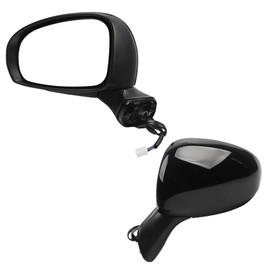 Dasbecan Driver Side Mirror Compatible with 2012-2017 Toyota Prius V Heated Power Glass Manual Fold Left Door Mirror #T01320286 8794047280-PFM (5PINS)