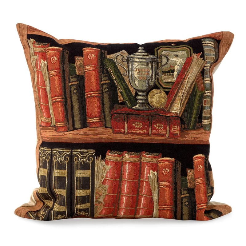Yapatkwa Belgian Tapestries, Leather / Library Books on Shelf with