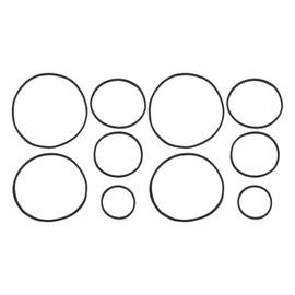 Create idea 10Pcs Aquarium Plant Rings EVA Round Fish Feeding Rings Fish Tank Plant Ring 20cm/17cm/14cm/11cm/8cm Round Aquarium Feeding Ring, Black