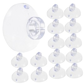 LALADEFIEE 200pcs String Mini Suction Cup Rope Light Clips Outdoor Accessories Lights Holiday Christmas Decore Hooks for Indoor Decoration Suction Hook Hanging Wall Clips Mini Decor Plastic