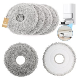 Pack of 4 Mop Pads for Dreame L10 Ultra/ L10S Pro/ L10S Ultra/ L10S Pro Ultra Heat/ L10 Prime/ L20 L30 L40 L50 Ultra/ X30 X40 X50 Ultra/Mova E30 Ultra P50 Pro Ultra Wipes Replacement Mop Pads xx