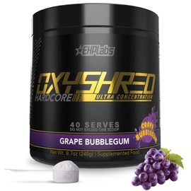 EHPlabs OxyShred Hardcore Polvo termogénico para preentrenamiento para triturar, polvo de preentrenamiento con L glutamina y acetil L carnitina,...   
