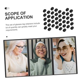 SEWACC 40 Pcs Non Slip Oval Shape Comfortable Glasses Retainers Durable Eyeglass Ear Grips for Various Frames for Everyday Use and Active Lifestyles