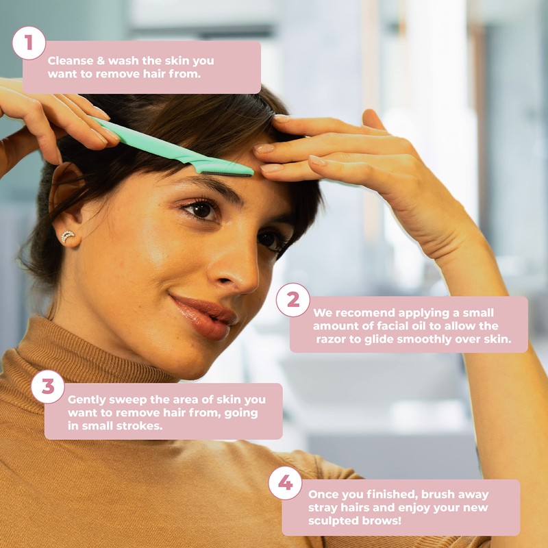 Fine Lines - Eyebrow Razor - Pack of 6, with