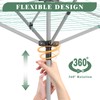 FWTRMRC Outdoor Umbrella Drying Rack 165 Feet Umbrella Clothesline with