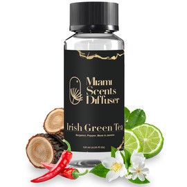 Irish Green Tea Scent Inspired by Mandarin Oriental NY Hotel 4 Fl Oz - 120 ml Essential Oils Aroma for Home Diffuser Luxury Fragance Refill Aromatherapy Fresh Blend of Bergamot, Pepper, Musk & Jasmine