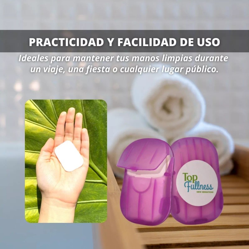 Top Fullness Laminas De Jabón Portátil Top Fullness Kit De