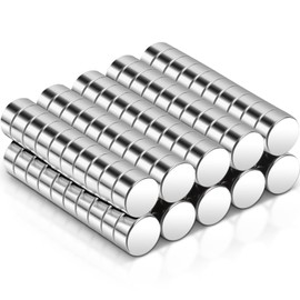 Aenienoe 100 Pack Small Magnet 6x3mm Mini Strong Magnets for Crafts Round Magnet for Miniatures Neodymium Magnets for Whiteboard Board Fridge