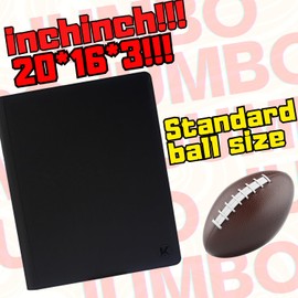 KUOOKING Jumbo Toploader Binder - Holds 640+ Top Loaders for Cards, 16 Pocket Top Loader Binders with Sleeves for 3" x 4" Rigid Card Holders for Baseball, Football and other Sports Cards(BLACK)