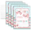 Amanda Creation Axolotl Birthday Party Invitations, 8 Pack 5x7 Fill-In
