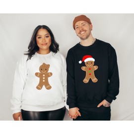 Outlook Designs Sweatshirts for Women Cute Gingerbread Christmas Sweatshirts Long Sleeves Crewneck Tops Pullovers