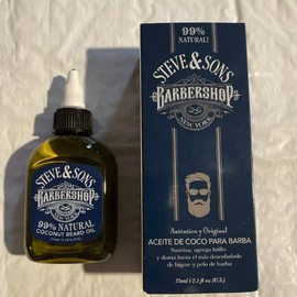 Steve & Sons Barbershop Beard Oil Coconut 2.5 oz.