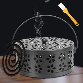 Mosquito Coil Holder, Portable Mosquito Spiral Holder, Sandalwood Incense Holder, Incense Spirals Holder, Mosquito Coil Holder, Anti-Mosquito Spiral Holder for Indoor Outdoor Camping Home Garden