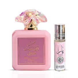 Ard Al Zaafaran Pink Blush EDP Spray 100ML & Yara Roll On 10ML by Ard Al Zaafaran (Bundle)