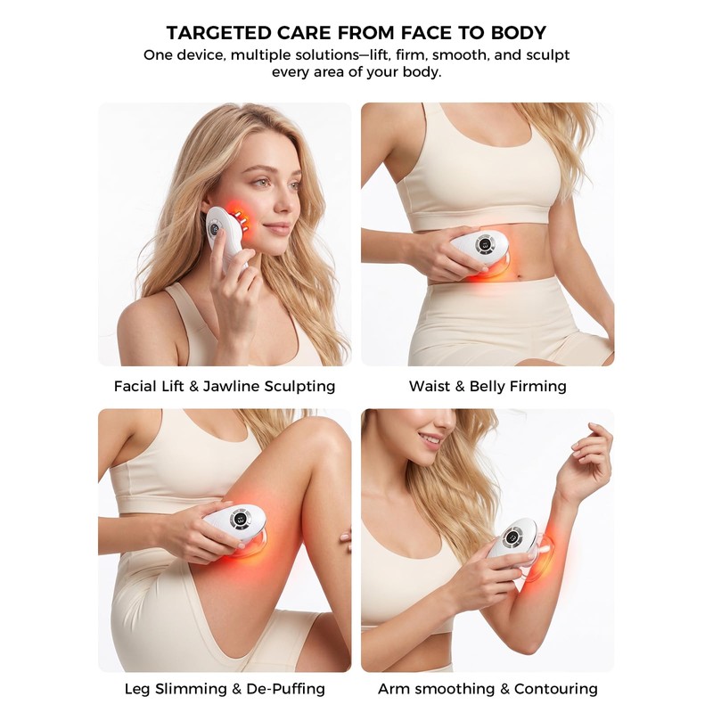 5-in-1 Face & Body Sculpting Machine, Gua Sha & Vacuum