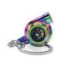 ZNDAW Turbo Keychain, Creative Metal Spinning Turbocharger Key Fob Ring,