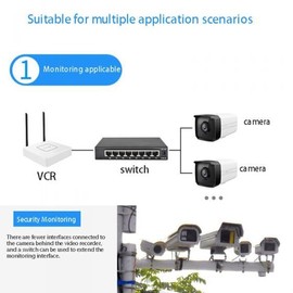 8-Port 1008D Gigabit Unmanaged Ethernet Switch, Business Ethernet Splitter, Home Network Hub, Desktop & Wall-Mount