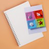 IBLUELOVER 2pcs A5 Spiral Bound Notebook Transparent Hardcover Lined/Blank Daily