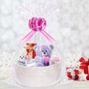 SelfTek Gift Basket Hamper Kit, Rope Basket with Cellophane Bags,