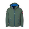 Trollkids Kids Trollfjord Jacket, Ivy/Electric Blue, 140